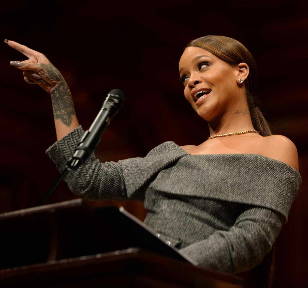 Rihanna Receives Harvard Humanitarian of the Year Award 02/28/2017-5