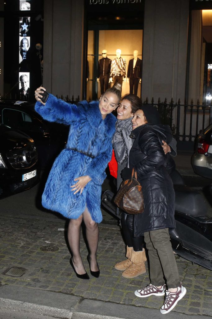 Rita Ora Leaves the Louis Vuitton Headquarter in Paris 03/02/2017-5