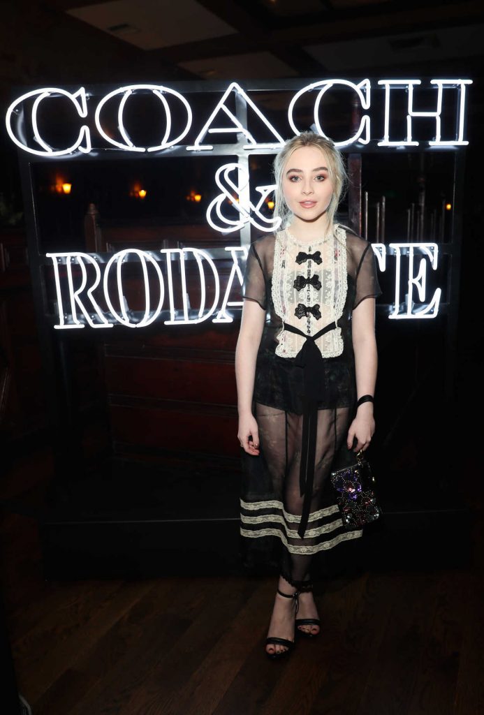 Sabrina Carpenter at the Coach and Rodarte Dinner in Los Angeles 03/30/2017-1