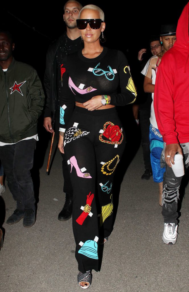Amber Rose Arrives at Coachella's Neon Carnival Party in Thermal 04/15/2017-1
