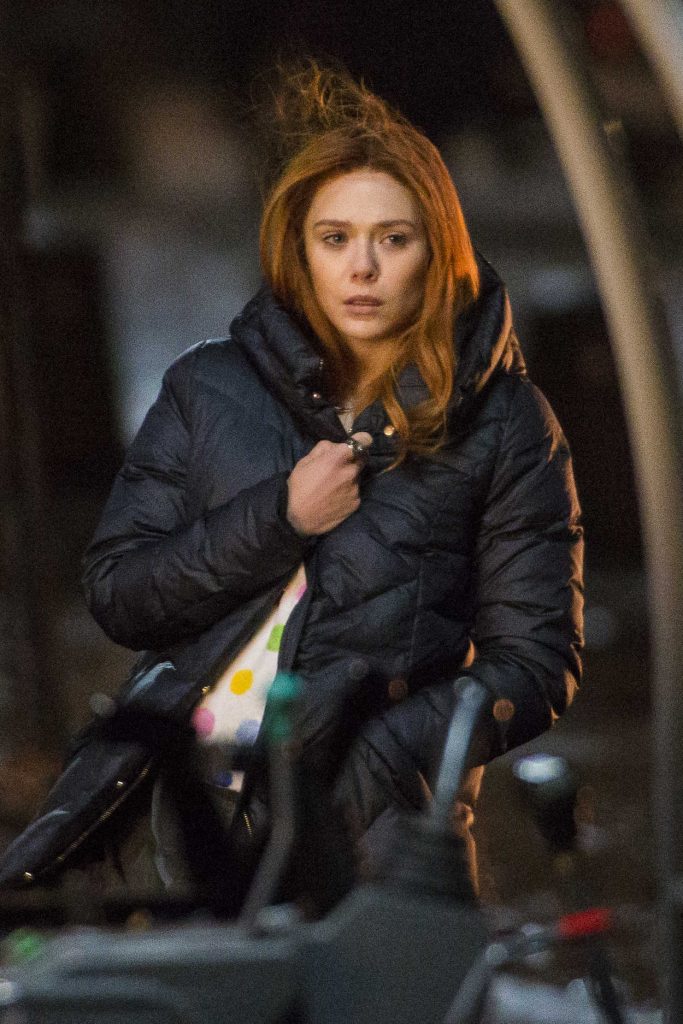 Elizabeth Olsen on the Set of Marvel's Avengers: Infinity War in Edinburgh 04/05/2017-2