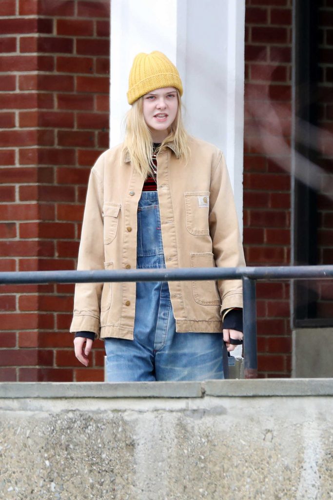 Elle Fanning on the Set of I Think We're Alone Now in Westchester County 04/03/2017-3