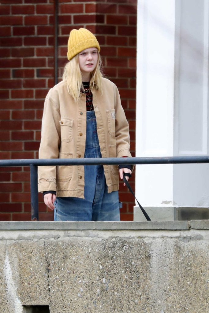 Elle Fanning on the Set of I Think We're Alone Now in Westchester County 04/03/2017-4