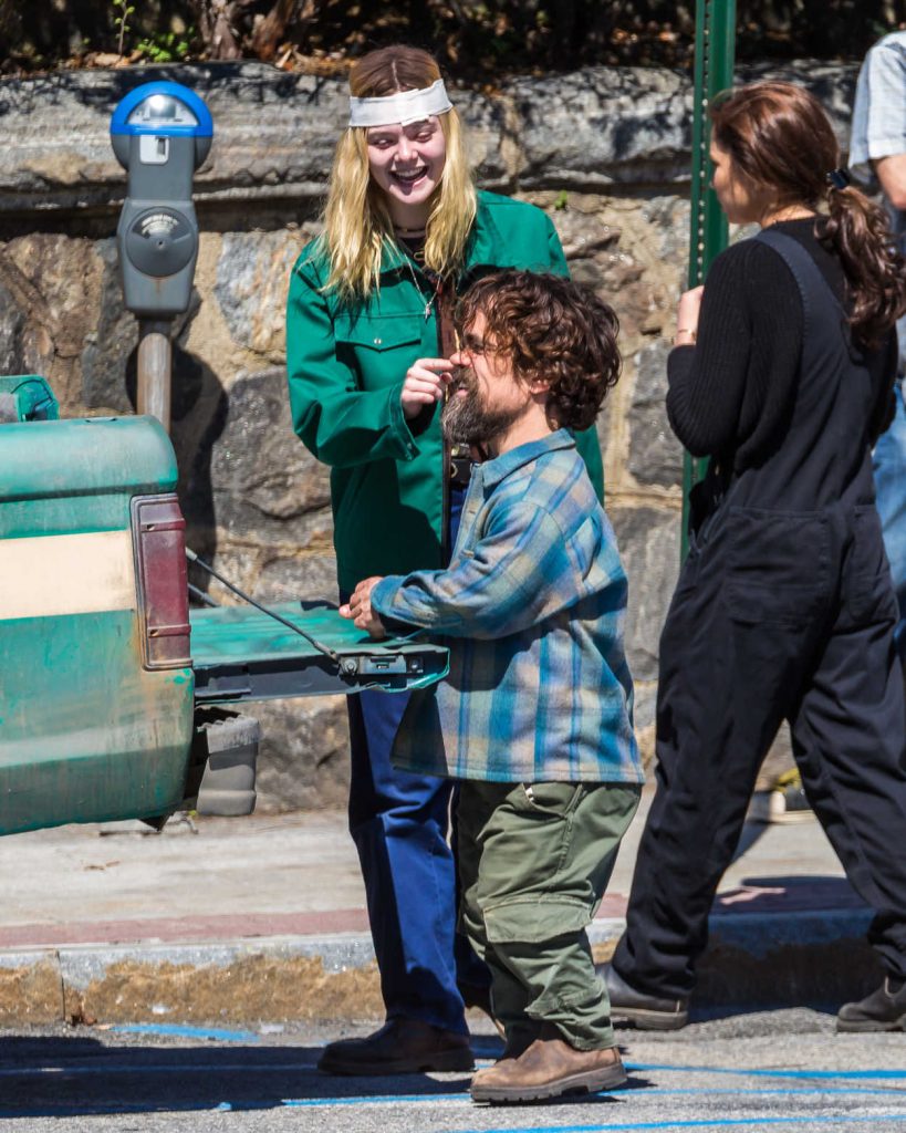 Elle Fanning on the Set of I Think We're Alone Now in Westchester County 04/24/2017-2