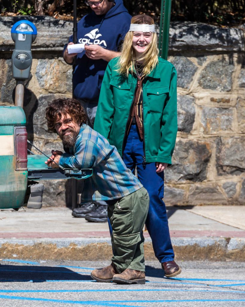 Elle Fanning on the Set of I Think We're Alone Now in Westchester County 04/24/2017-3