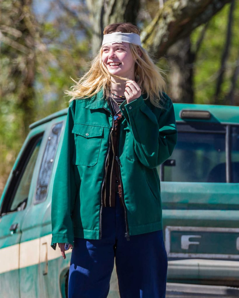 Elle Fanning on the Set of I Think We're Alone Now in Westchester County 04/24/2017-4