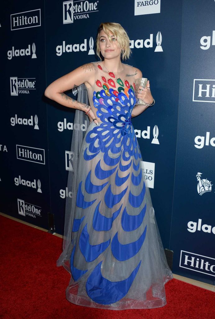 Paris Jackson at the 28th Annual GLAAD Media Awards in Los Angeles 04/01/2017-1