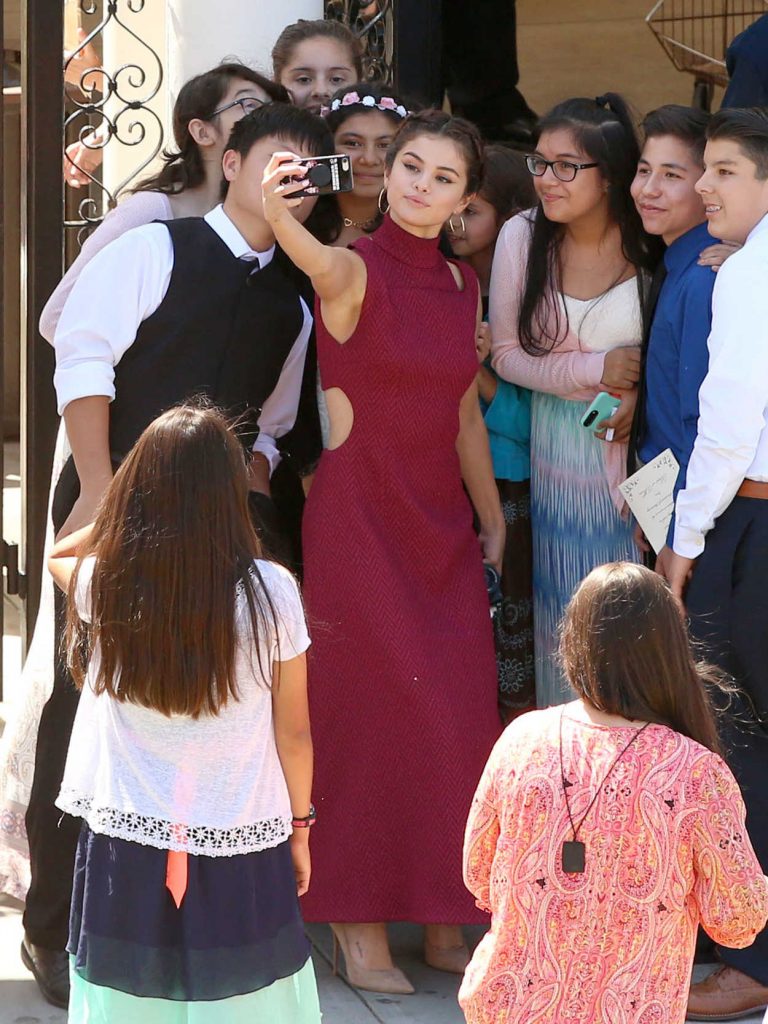 Selena Gomez at David Henrie and Maria Cahill's Wedding in Los Angeles 04/21/2017-5