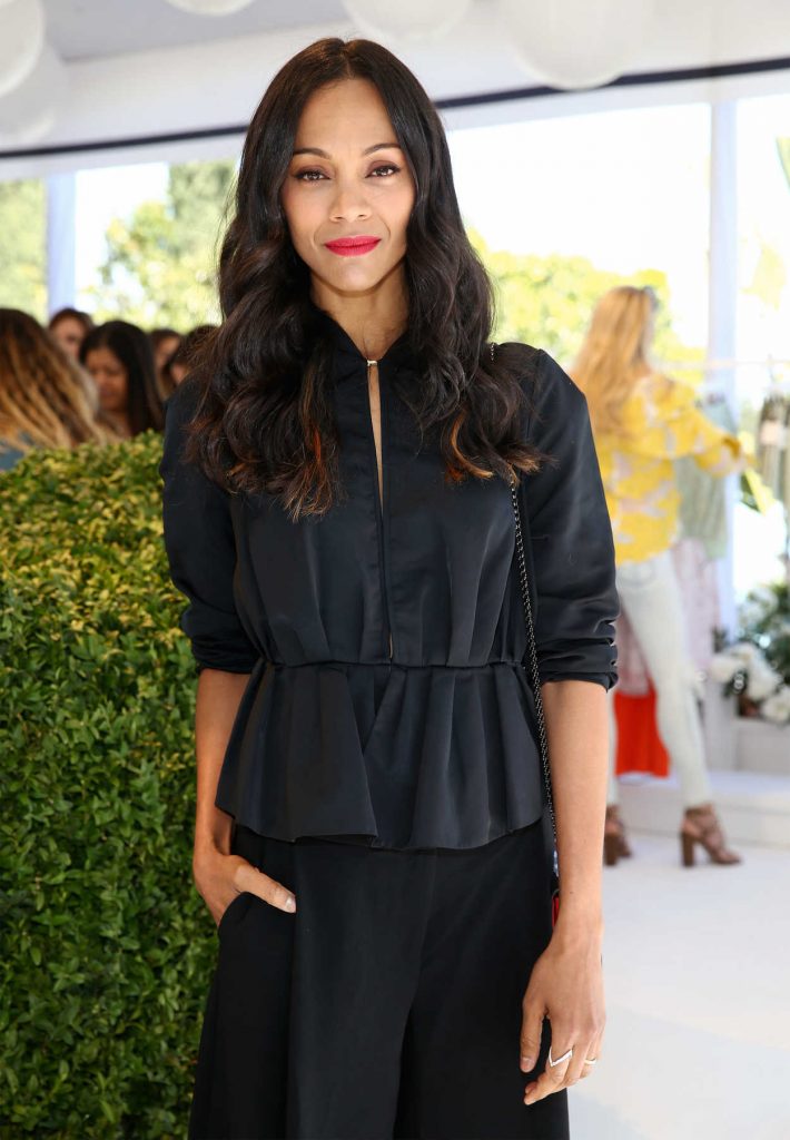 Zoe Saldana at the Victoria Beckham for Target Garden Party in Los Angeles 04/01/2017-5