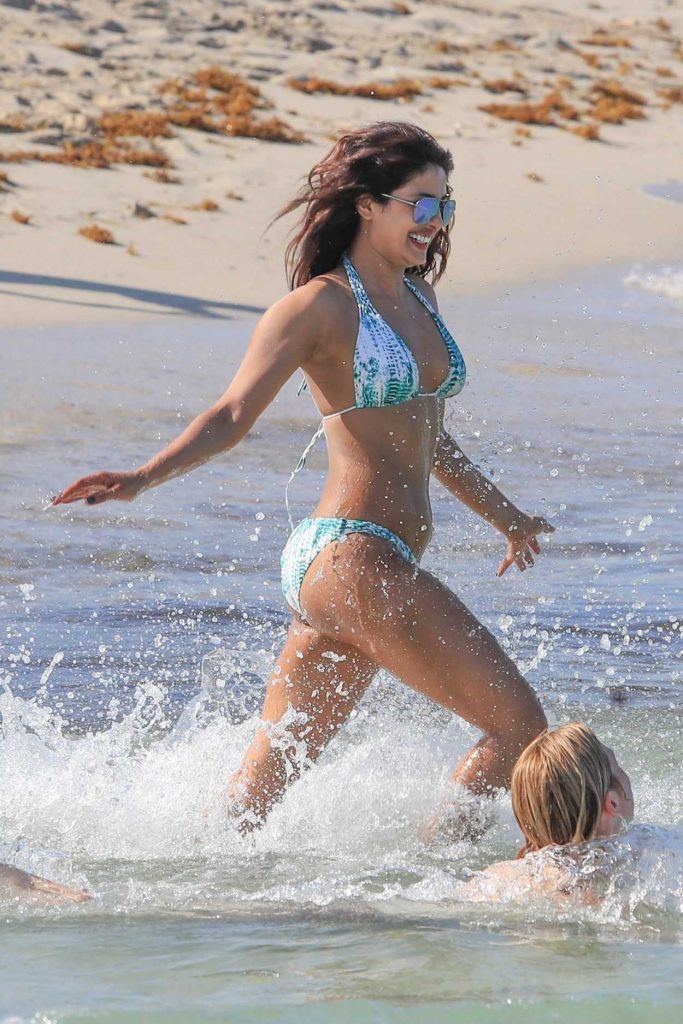 Priyanka Chopra in Bikini at the Beach in Miami 05/15/2017-5
