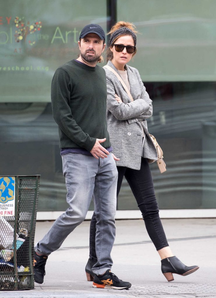 Rose Byrne Walks Around With a Male Friend in New York City 05/12/2017-4