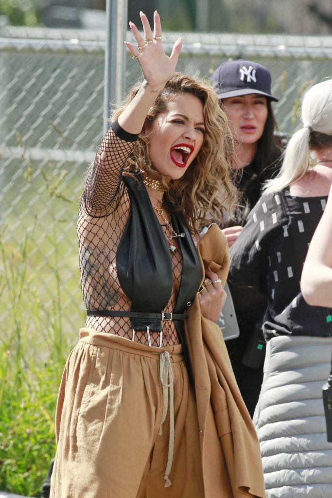Rita Ora Films a Music Video in Vancouver 06/10/2017-4