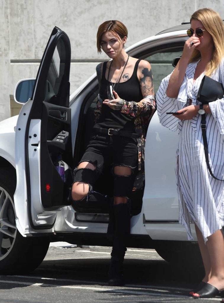Ruby Rose Goes to the Museum of Ice Cream in Los Angeles 06/24/2017-1