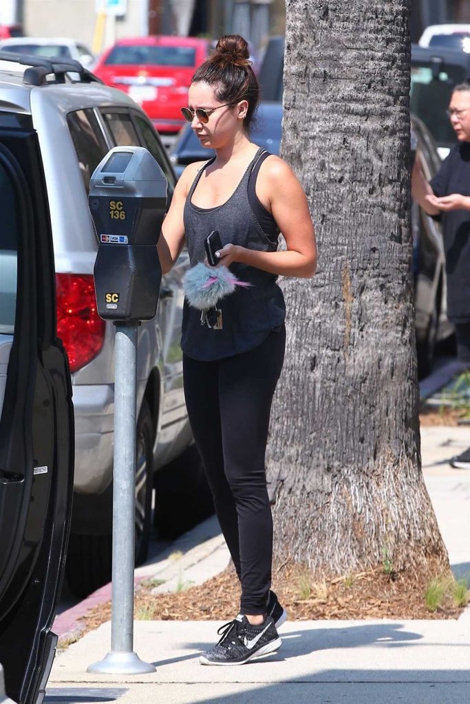Ashley Tisdale Leaves the Gym in Studio City 07/17/2017-2
