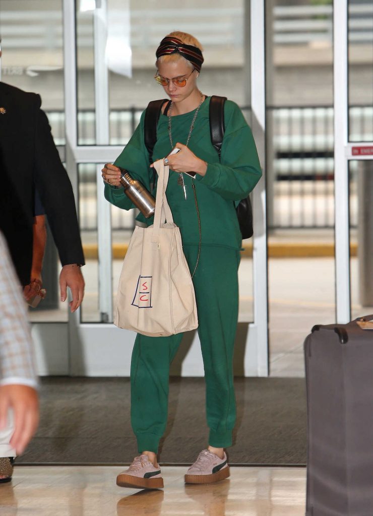 Cara Delevingne Was Seen at JFK Airport in New York 07/22/2017-2