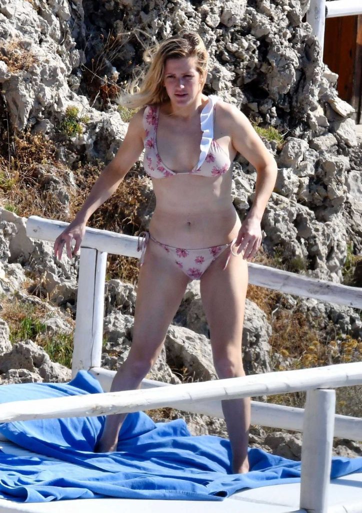Ellie Goulding in Bikini at the Beach in Capri 07/03/2017-4