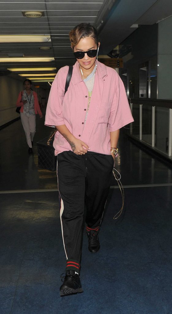 Rita Ora Arrives at Heathrow Airport in London 07/21/2017-2