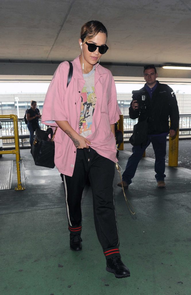 Rita Ora Arrives at Heathrow Airport in London 07/21/2017-4