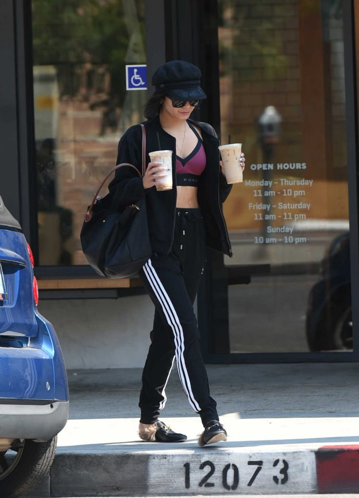 Vanessa Hudgens Grabs Two Coffees After a Workout in Los Angeles 07/17/2017-1