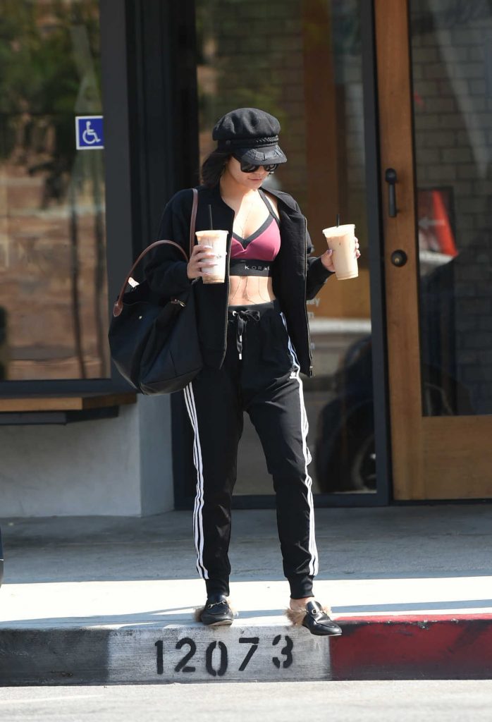 Vanessa Hudgens Grabs Two Coffees After a Workout in Los Angeles 07/17/2017-2