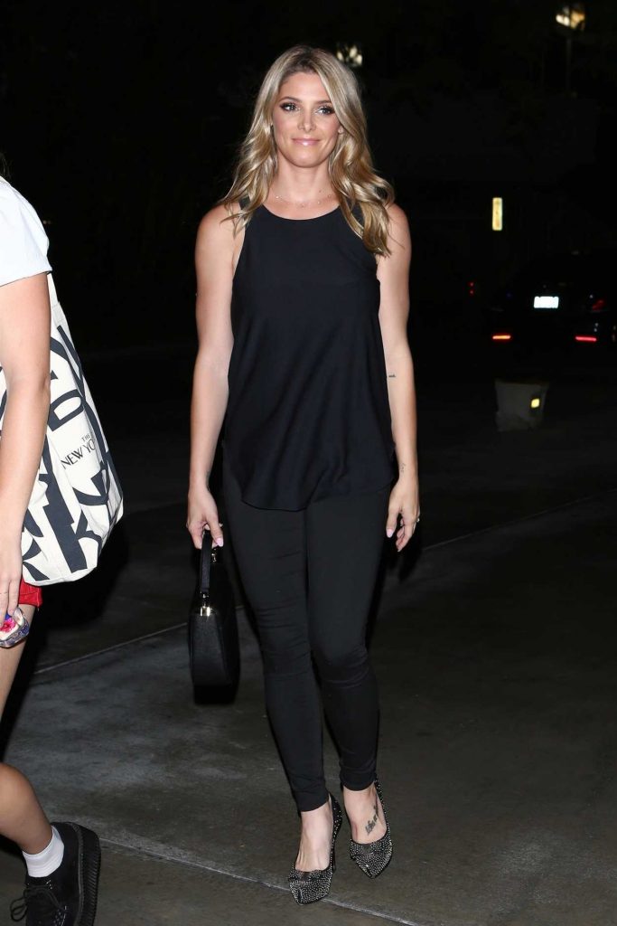 Ashley Greene Arrives for the Ed Sheeran Concert in LA With Paul Khoury 08/10/2017-1
