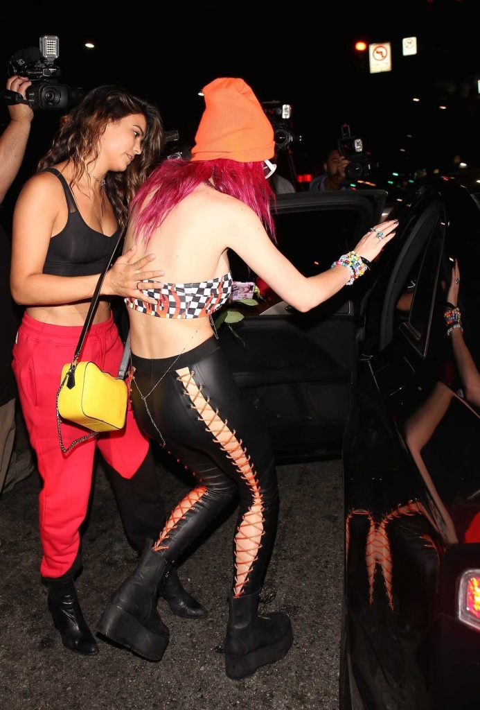 Bella Thorne Exits Avenue Nightclub in Hollywood 08/09/2017-5