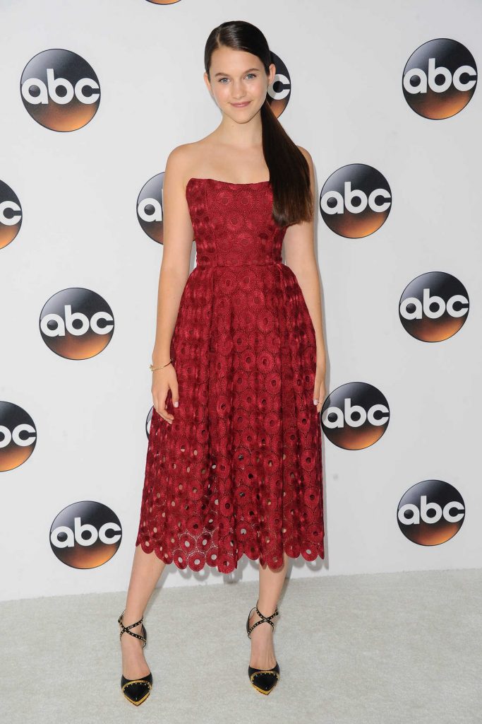 Chloe East at the 2017 Summer TCA Press Tour Disney ABC Television Group Red Carpet in LA 08/06/2017-4