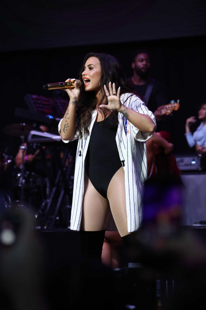 Demi Lovato at the 2017 Billboard Hot 100 Festival at Jones Beach Theater in Wantagh 08/19/2017-1