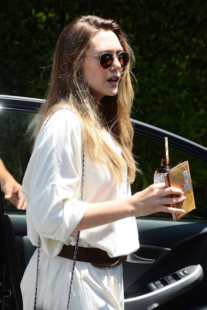 Elizabeth Olsen Arrives to a Private Party in Brentwood 08/13/2017-5