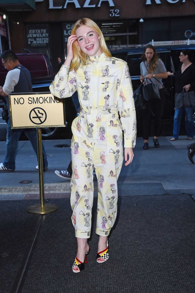 Elle Fanning Leaves the Today Show in NYC 08/30/2017-1