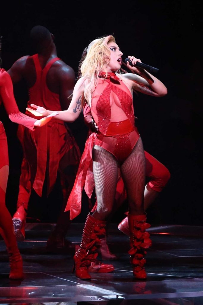 Lady Gaga Performs During Joanne World Tour at Rogers Arena in Vancouver 08/02/2017-2