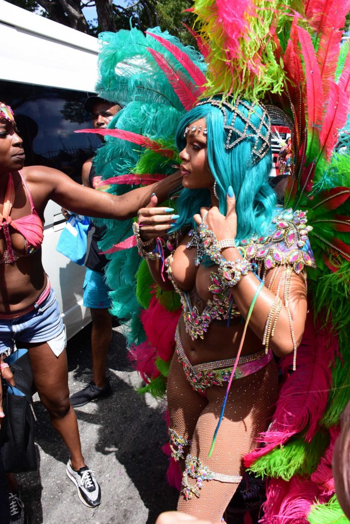 Rihanna at a Carnival in Barbados 08/07/2017-2