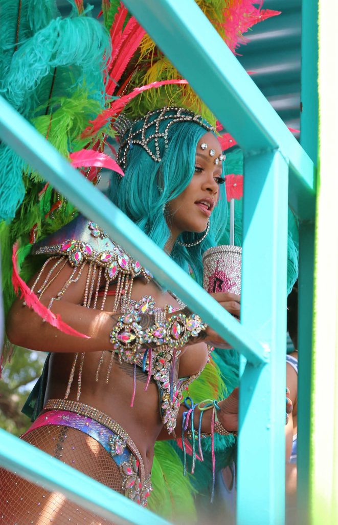 Rihanna at a Carnival in Barbados 08/07/2017-5