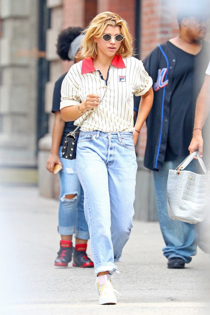 Sofia Richie Has a Sports Retro Look in New York 08/10/2017-3
