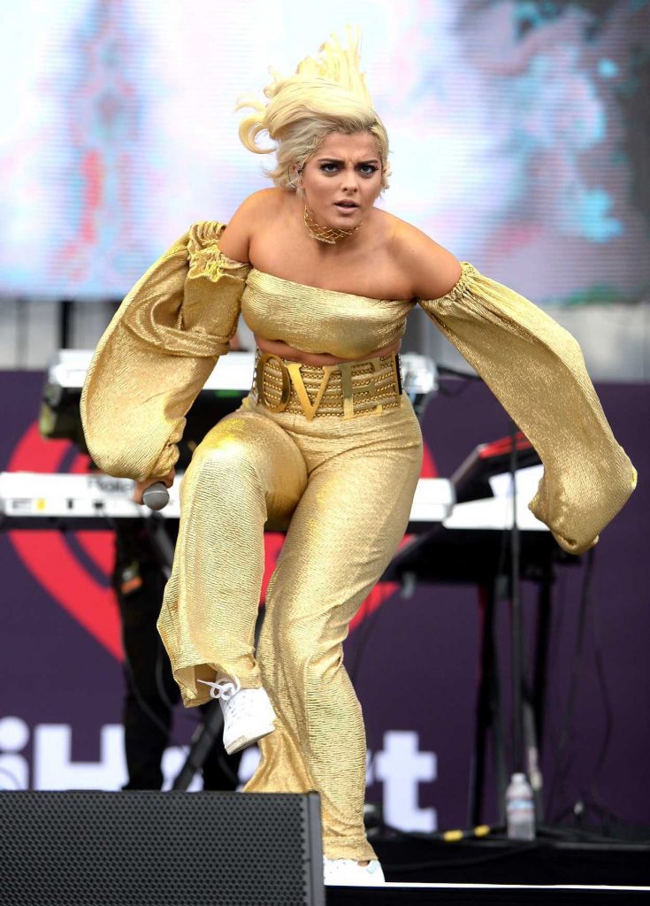 Bebe Rexha Performs at iHeart Radio Festival in Las Vegas 09/23/2017-5