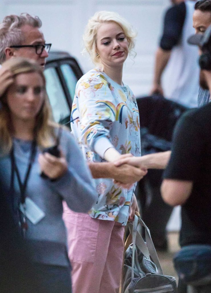 Emma Stone Was Spotted on the Set of Maniac in NYC 09/19/2017-3