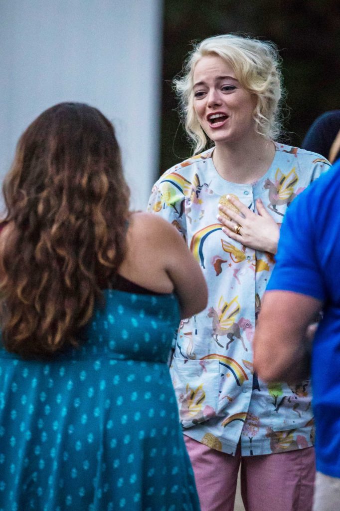 Emma Stone Was Spotted on the Set of Maniac in NYC 09/19/2017-4