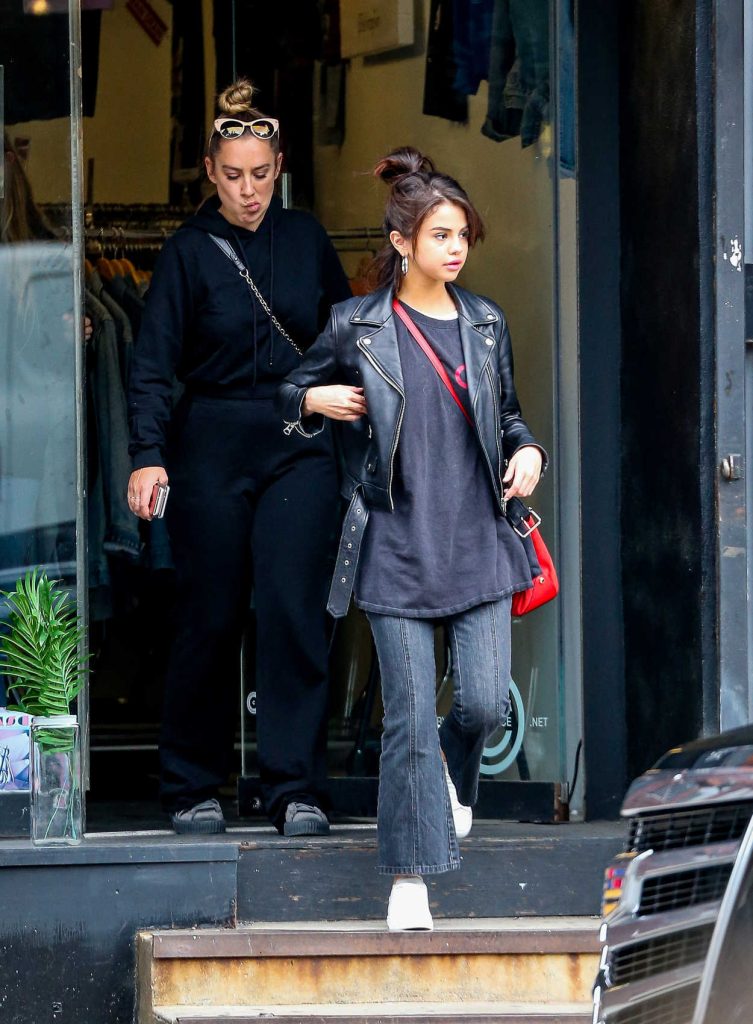 Selena Gomez Was Seen With The Weeknd in Soho, NYC 09/02/2017-2