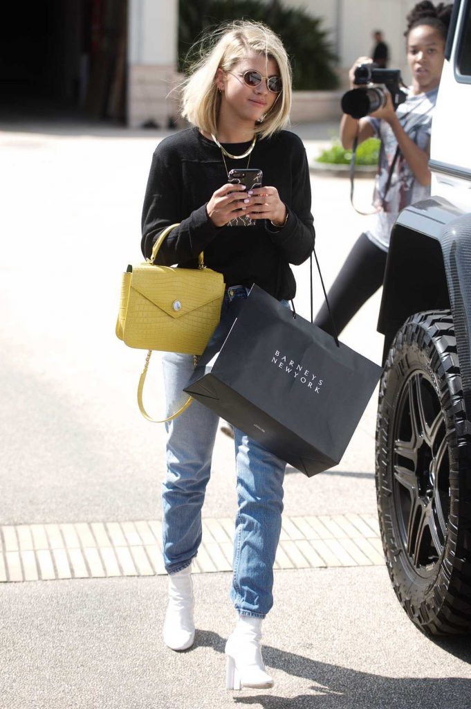 Sofia Richie Goes Shopping at Barney's With Scott Disick in Beverly Hills 09/15/2017-5