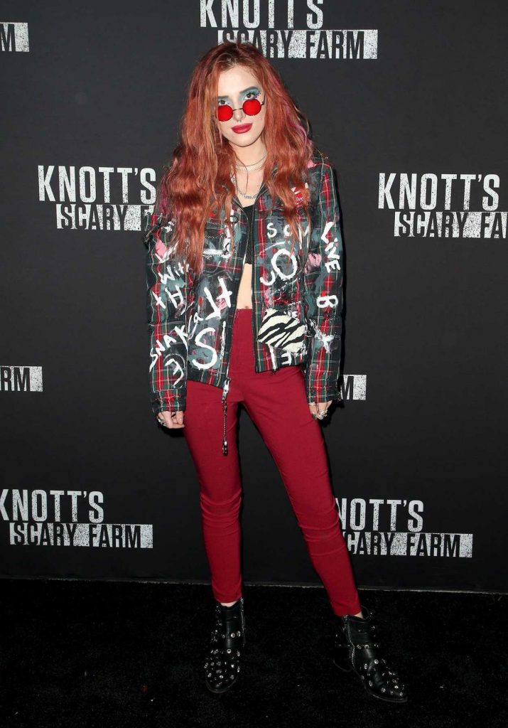 Bella Thorne at the Knott's Scary Farm Celebrity Night in Buena Park 09/29/2017-1