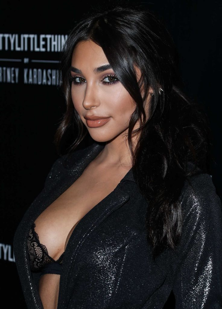 Chantel Jeffries at the PrettyLittleThing by Kourtney Kardashian Launch at Poppy in West Hollywood 10/25/2017-3