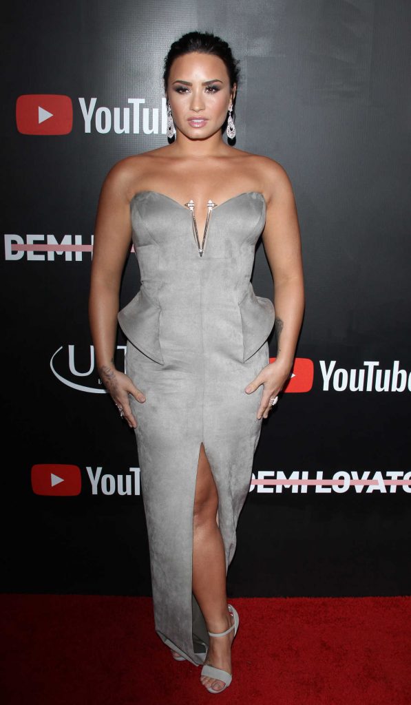 Demi Lovato at the Demi Lovato: Simply Complicated YouTube Premiere at The Fonda Theatre in Los Angeles 10/11/2017-2