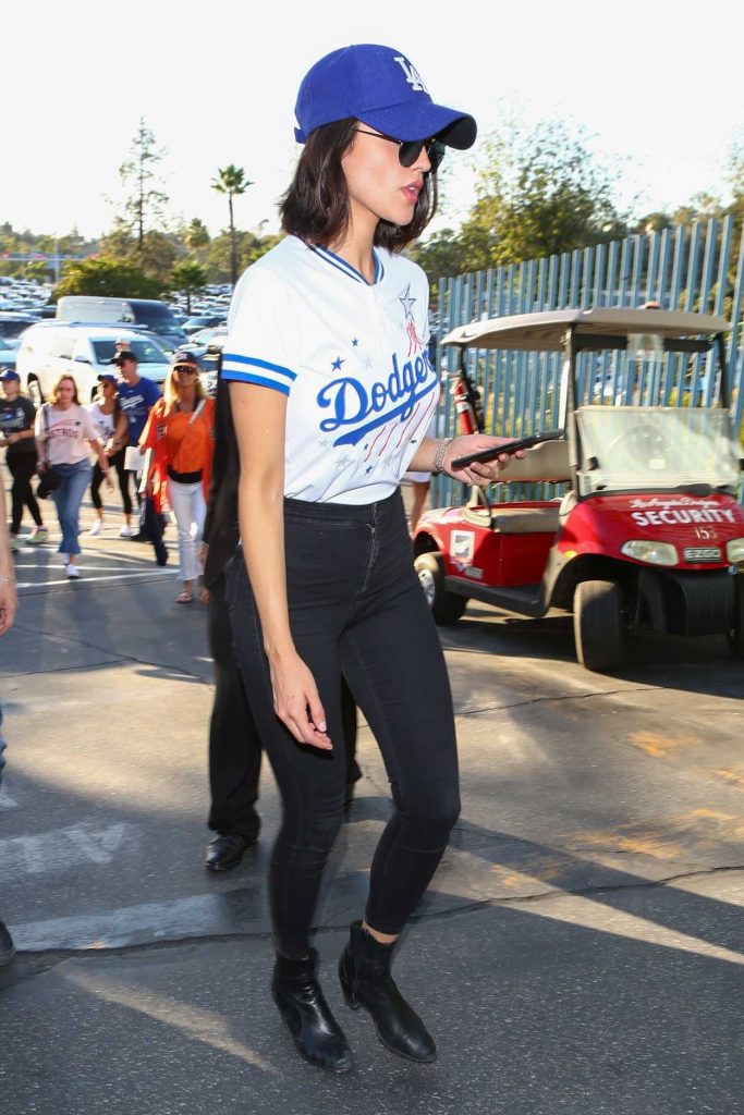 Eiza Gonzalez Arrives at Los Angeles Dodgers vs Houston Astros World Series Game 1 in Los Angeles 10/24/2017-5