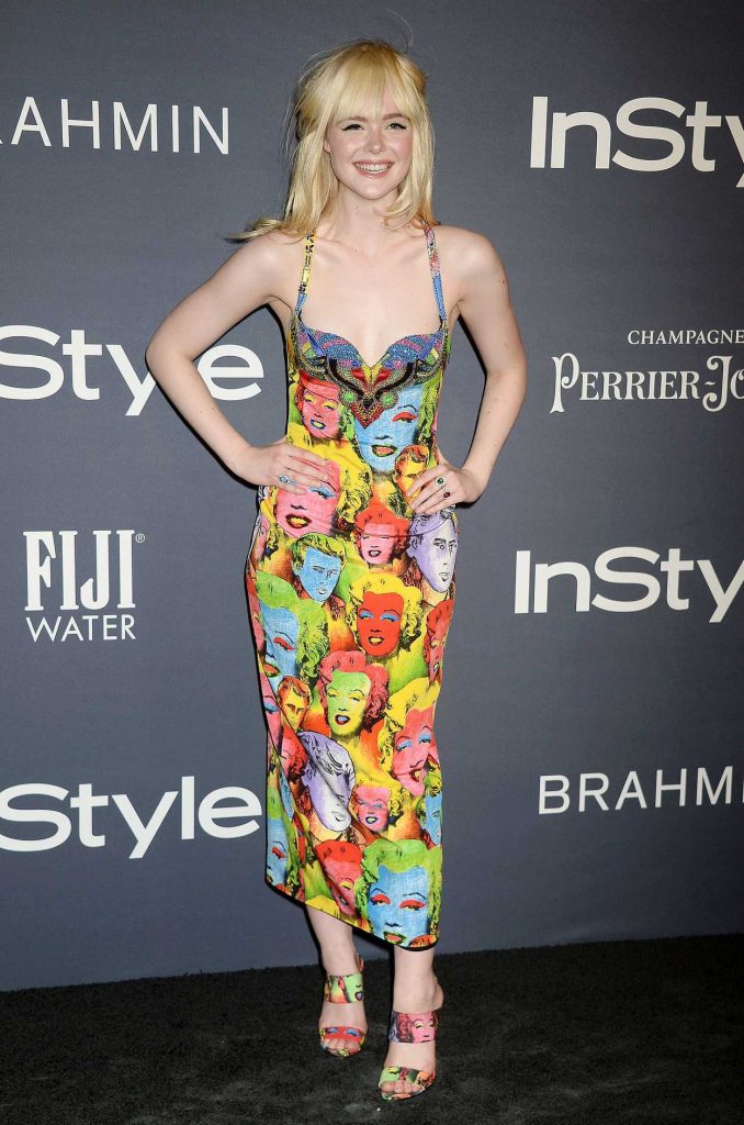 Elle Fanning at the 3rd Annual InStyle Awards in Los Angeles 10/23/2017-1