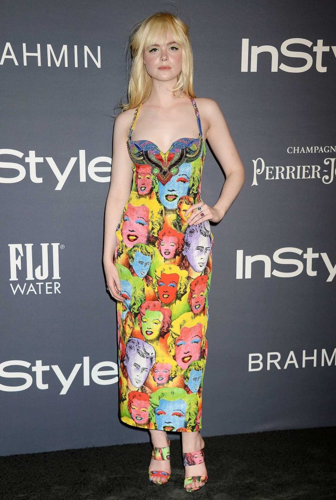 Elle Fanning at the 3rd Annual InStyle Awards in Los Angeles 10/23/2017-2