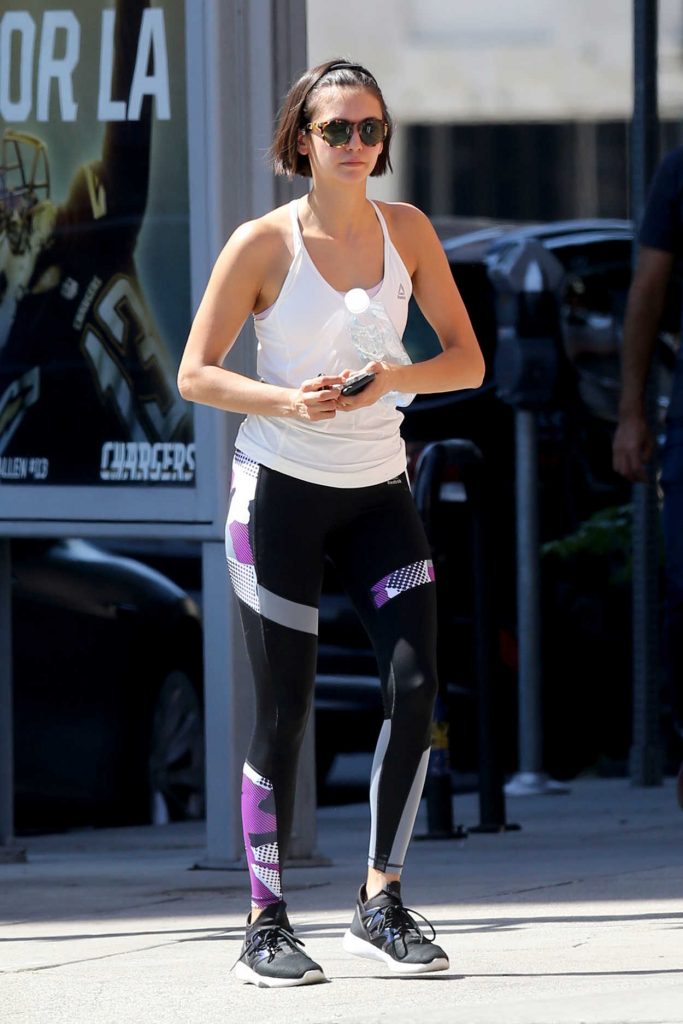 Nina Dobrev Heads to a Workout in LA 10/06/2017-3