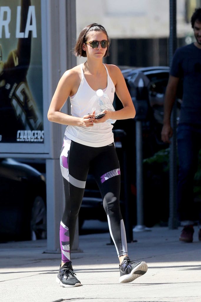 Nina Dobrev Heads to a Workout in LA 10/06/2017-4