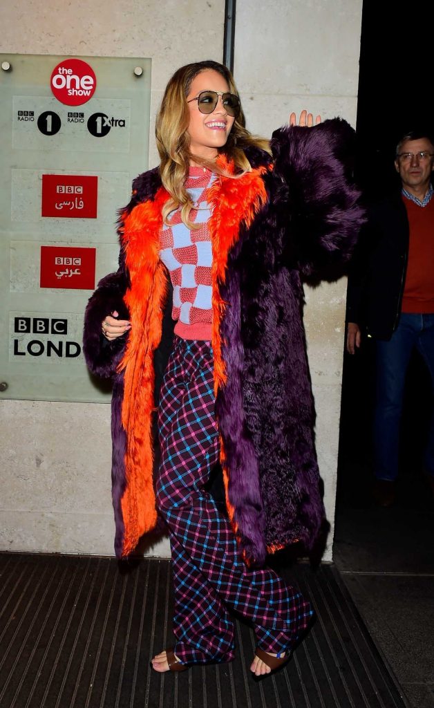 Rita Ora Arrives at BBC Radio One in London 10/20/2017-2