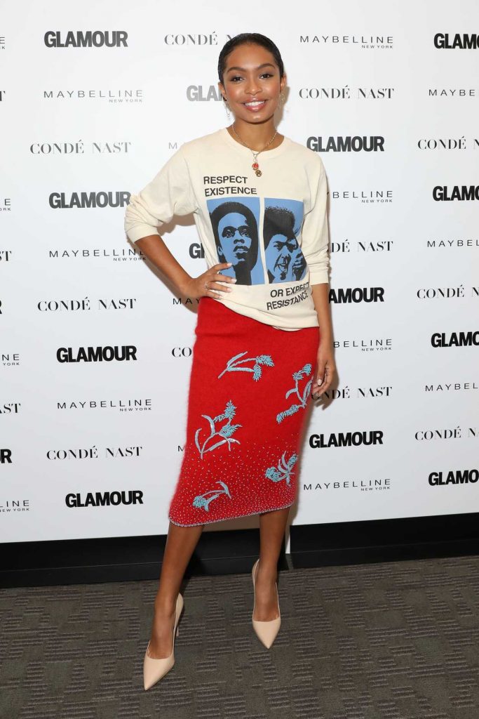 Yara Shahidi at the Glamour's The Girl Project Celebrating International Day of the Girl in New York City 10/11/2017-1