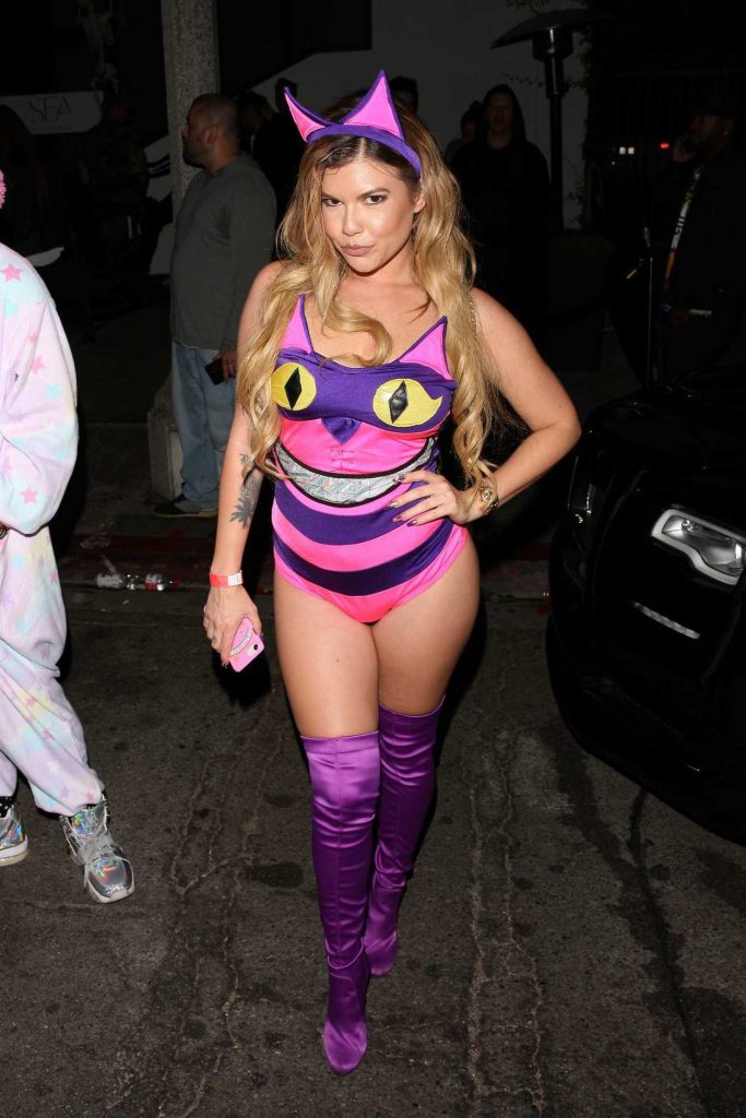 Chanel West Coast Arrives at a Halloween Party at Poppy Club in West Hollywood 10/31/2017-1